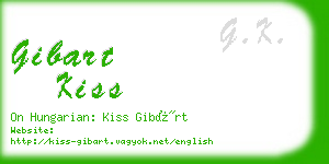 gibart kiss business card